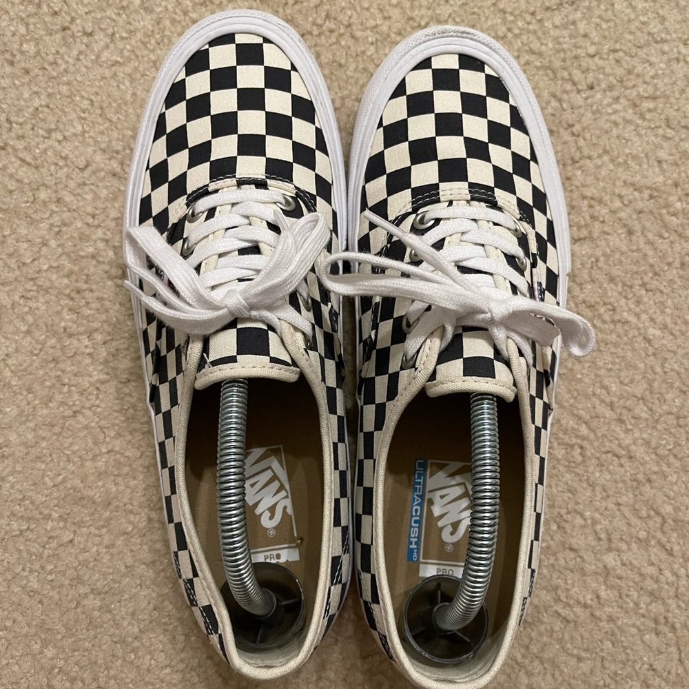 Vans Checkerboard Lace-Up Ultra Cush Shoes